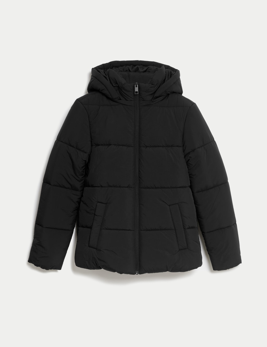 Topshop black quilted puffer jacket best sale