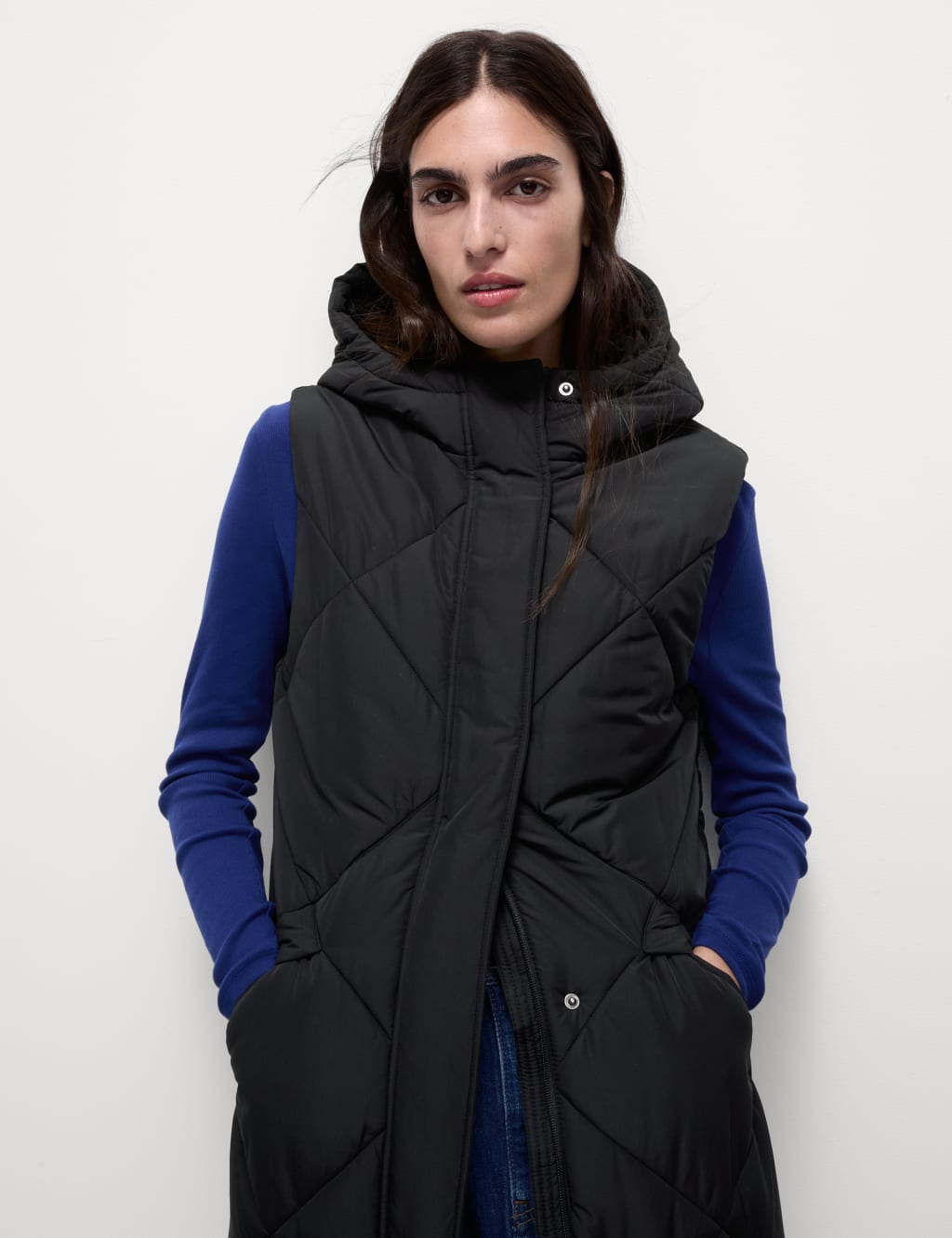 Thermowarmth Quilted Longline Puffer Gilet