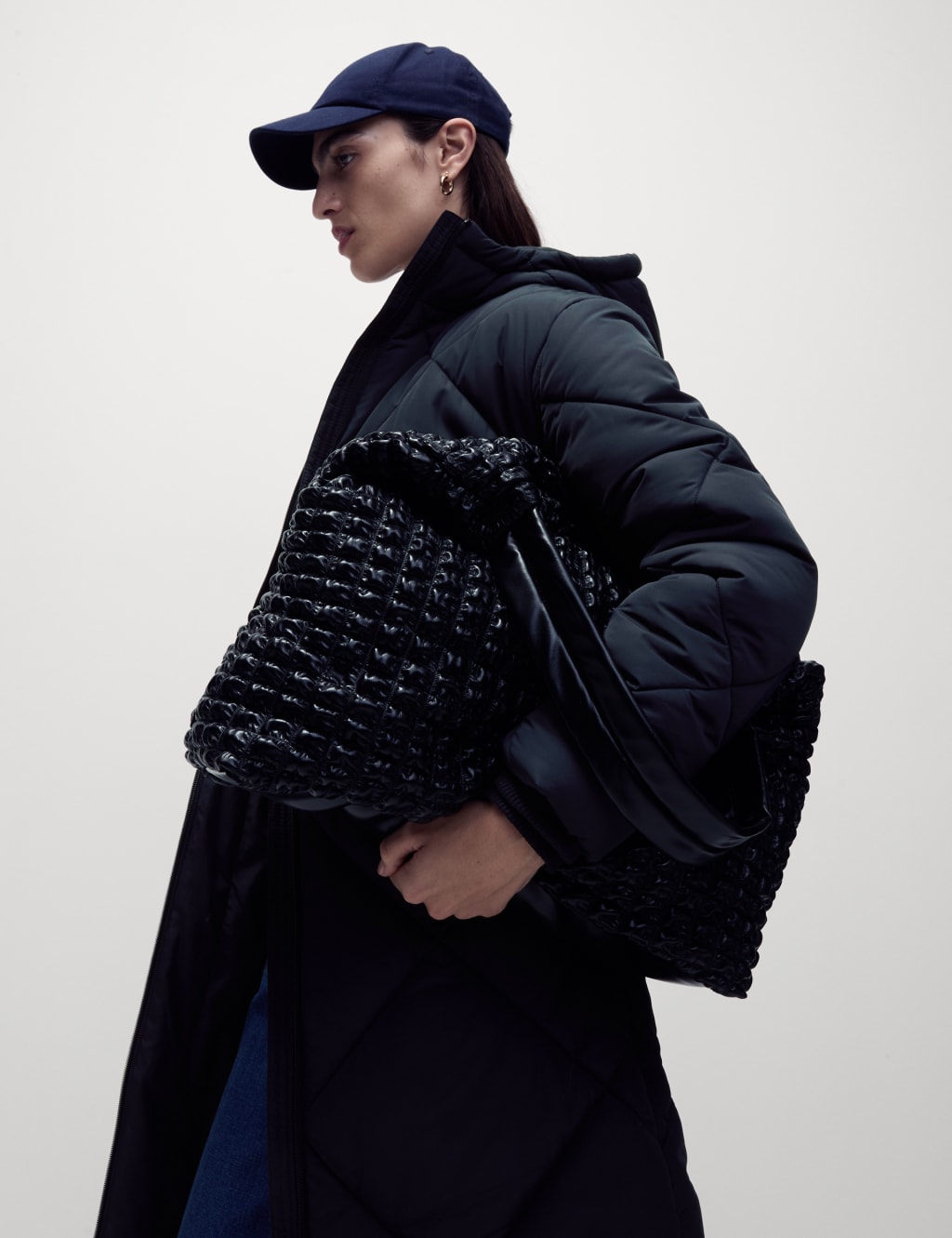 Thermowarmth Diamond Quilted Padded Coat M S Collection M S