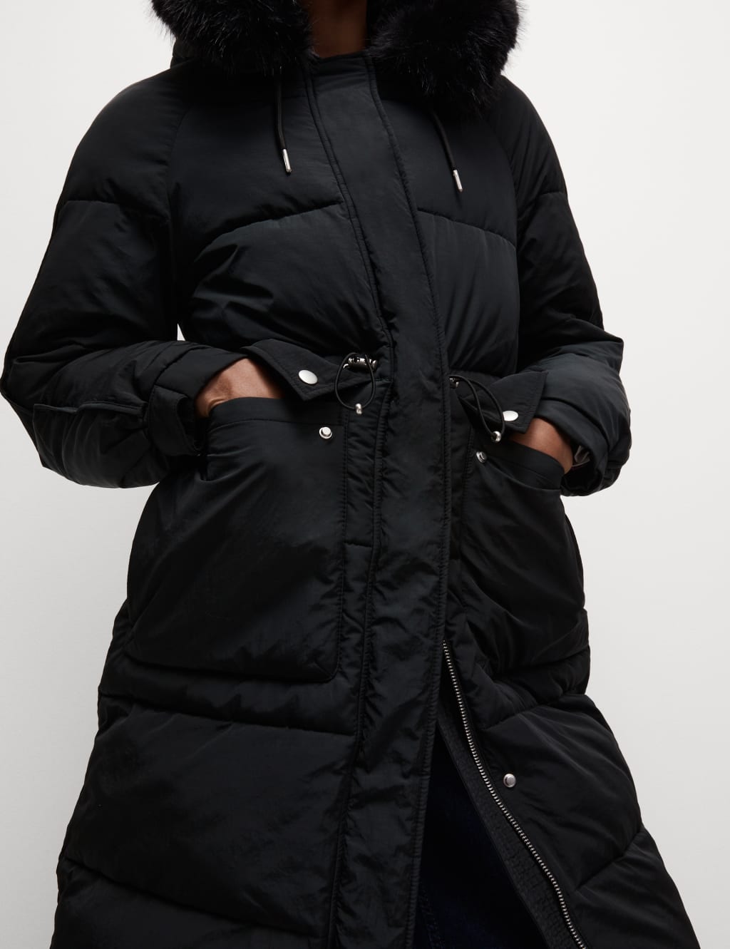 Below the knee puffer coat discount