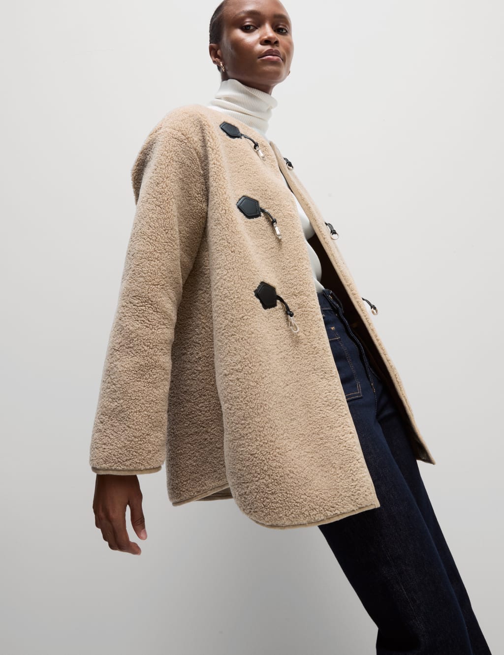 J crew textured teddy coat hotsell