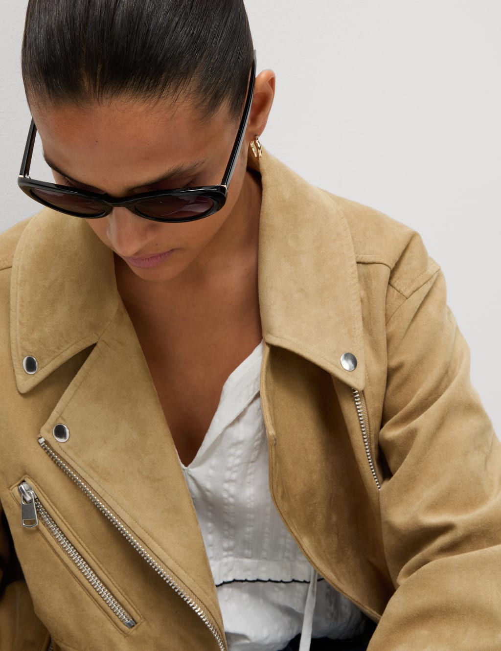 Suedette Biker Jacket 4 of 7
