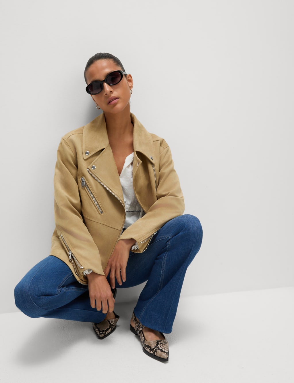 Suedette Biker Jacket 5 of 7
