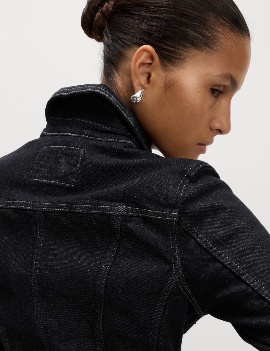 Denim Waisted Jacket 6 of 8