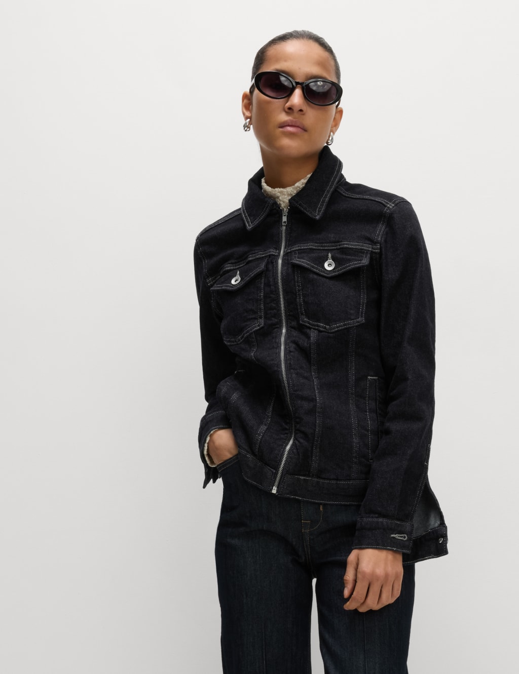 Denim Waisted Jacket 7 of 8
