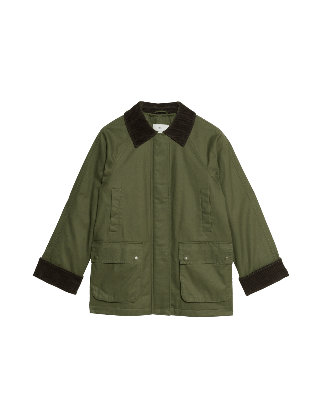 Cotton Rich Waxed Quilted Parka Coat 8 of 8