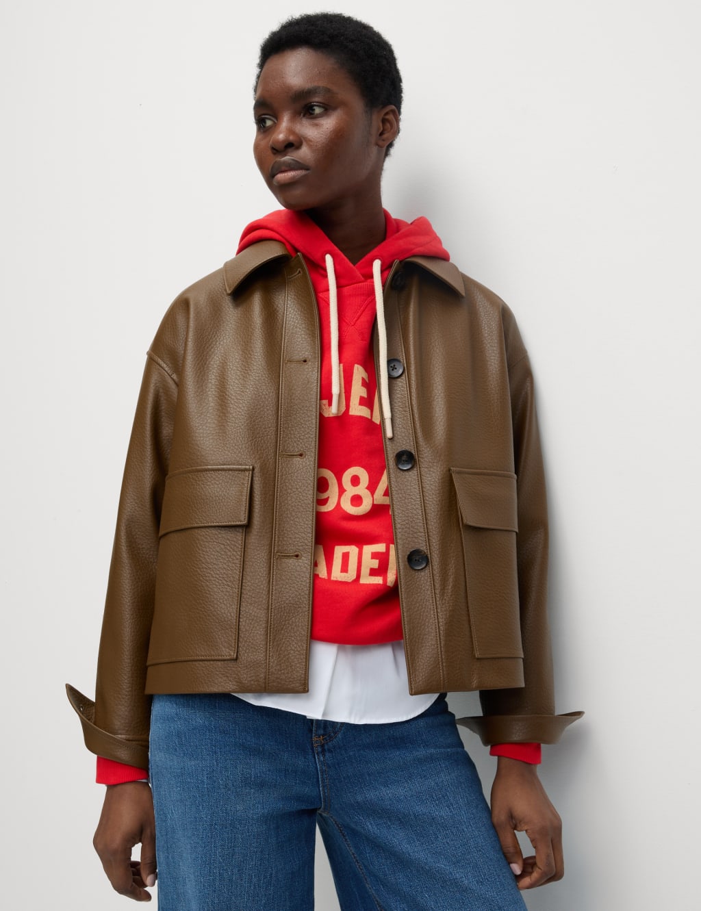 Faux Leather Jacket 5 of 7