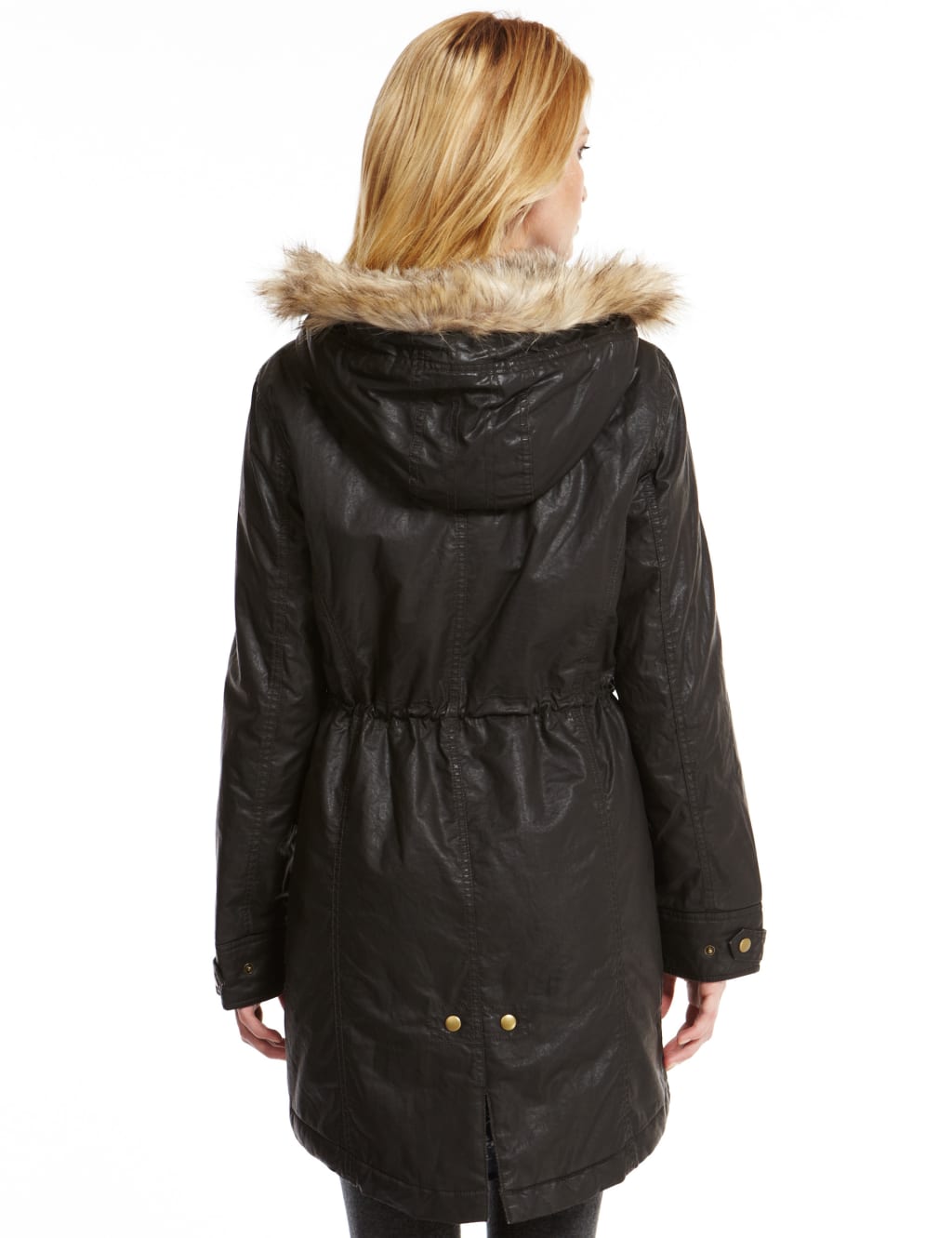 Pure Cotton Hooded Waxy Parka 5 of 6