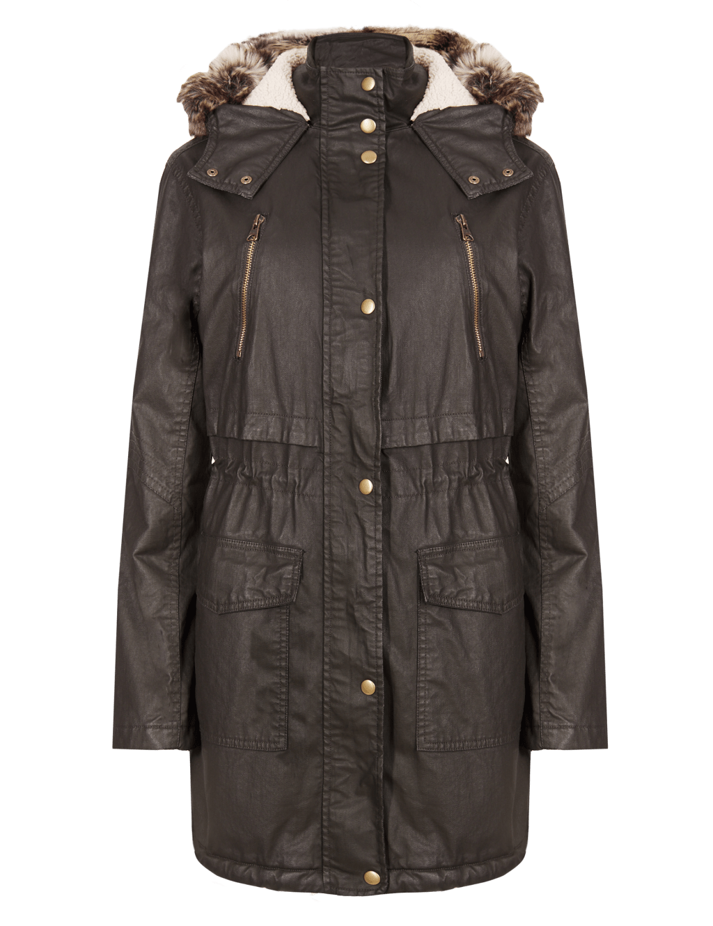 Marks and spencer indigo waxed jacket discount