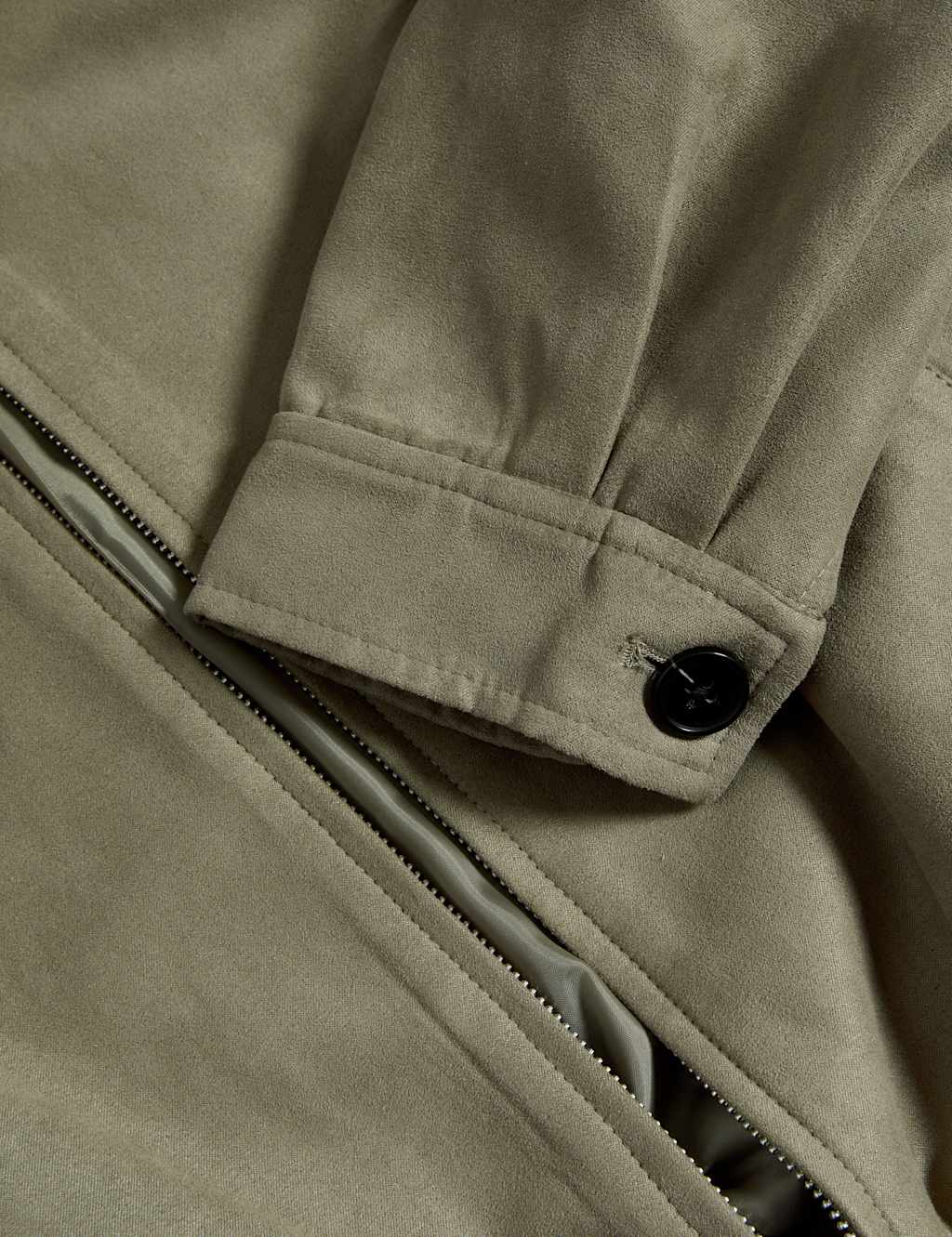 Suedette Relaxed Harrington Jacket 6 of 6