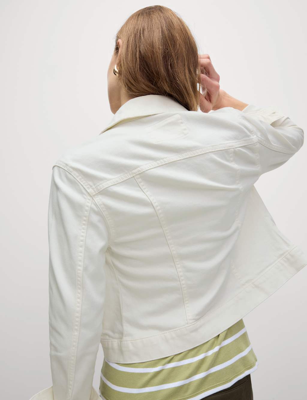 Cotton Rich Denim Jacket with Stretch 6 of 8