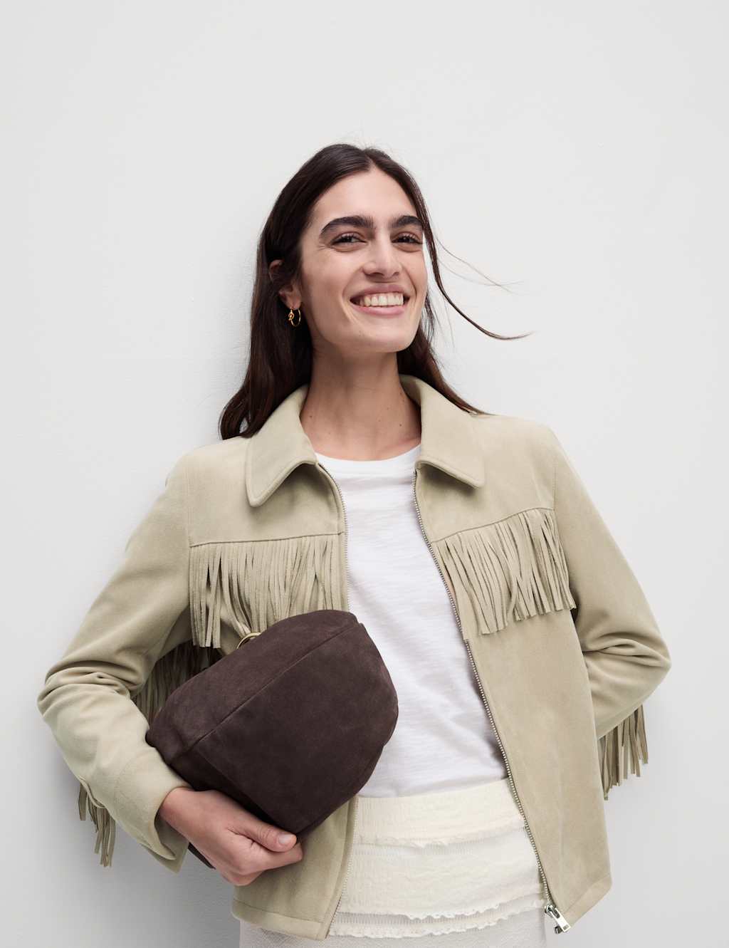 Suedette Fringed Jacket 3 of 6