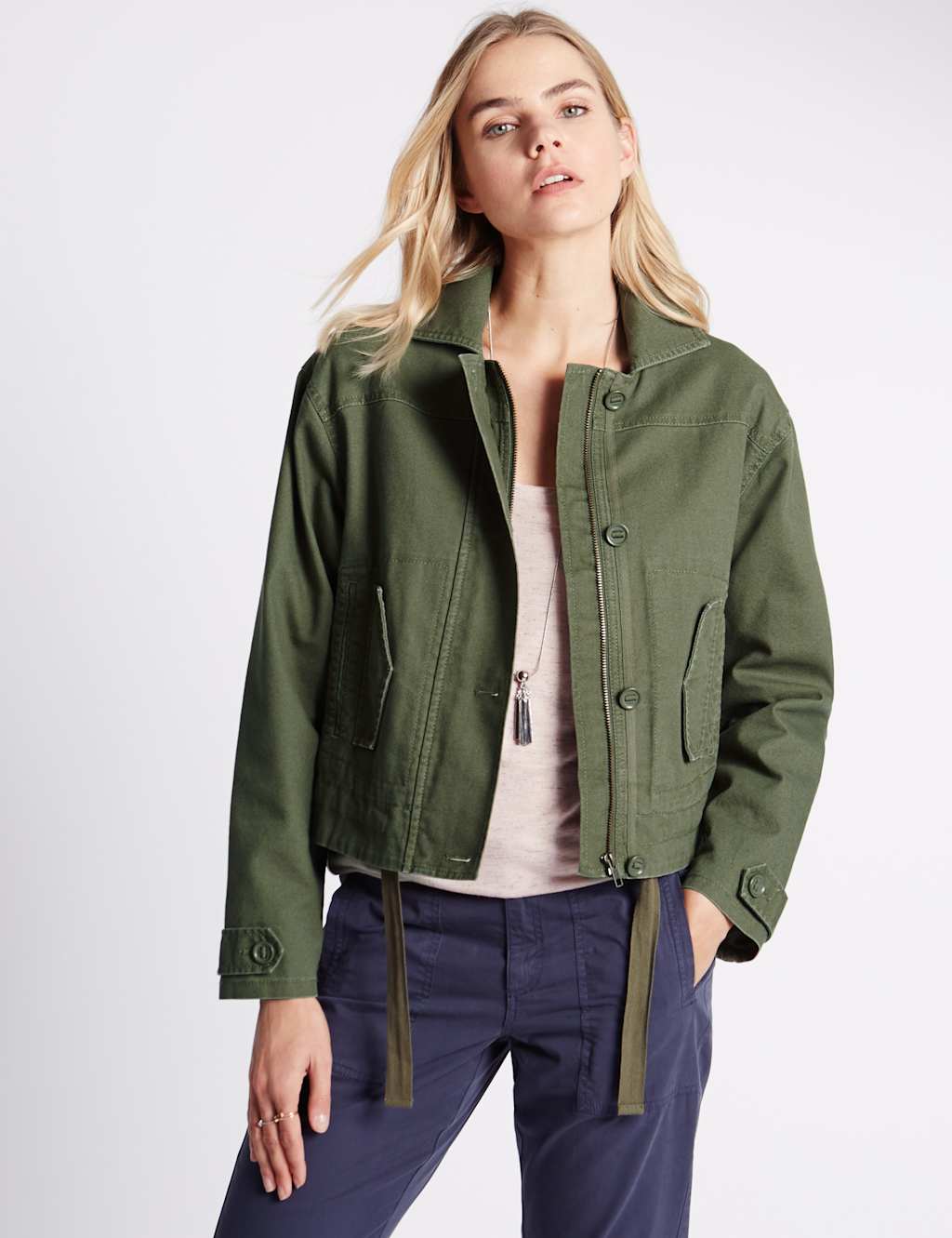 Pure Cotton Utility Jacket 1 of 4