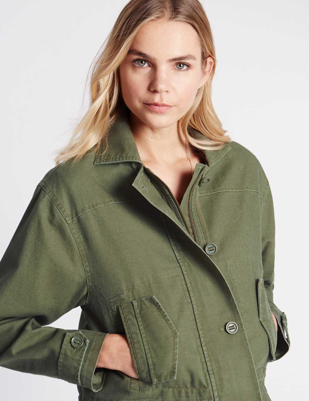 Pure Cotton Utility Jacket 4 of 4