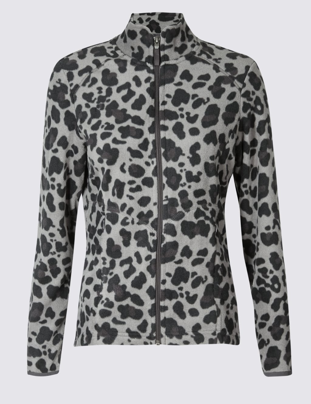 Animal Print Fleece Jacket 2 of 4