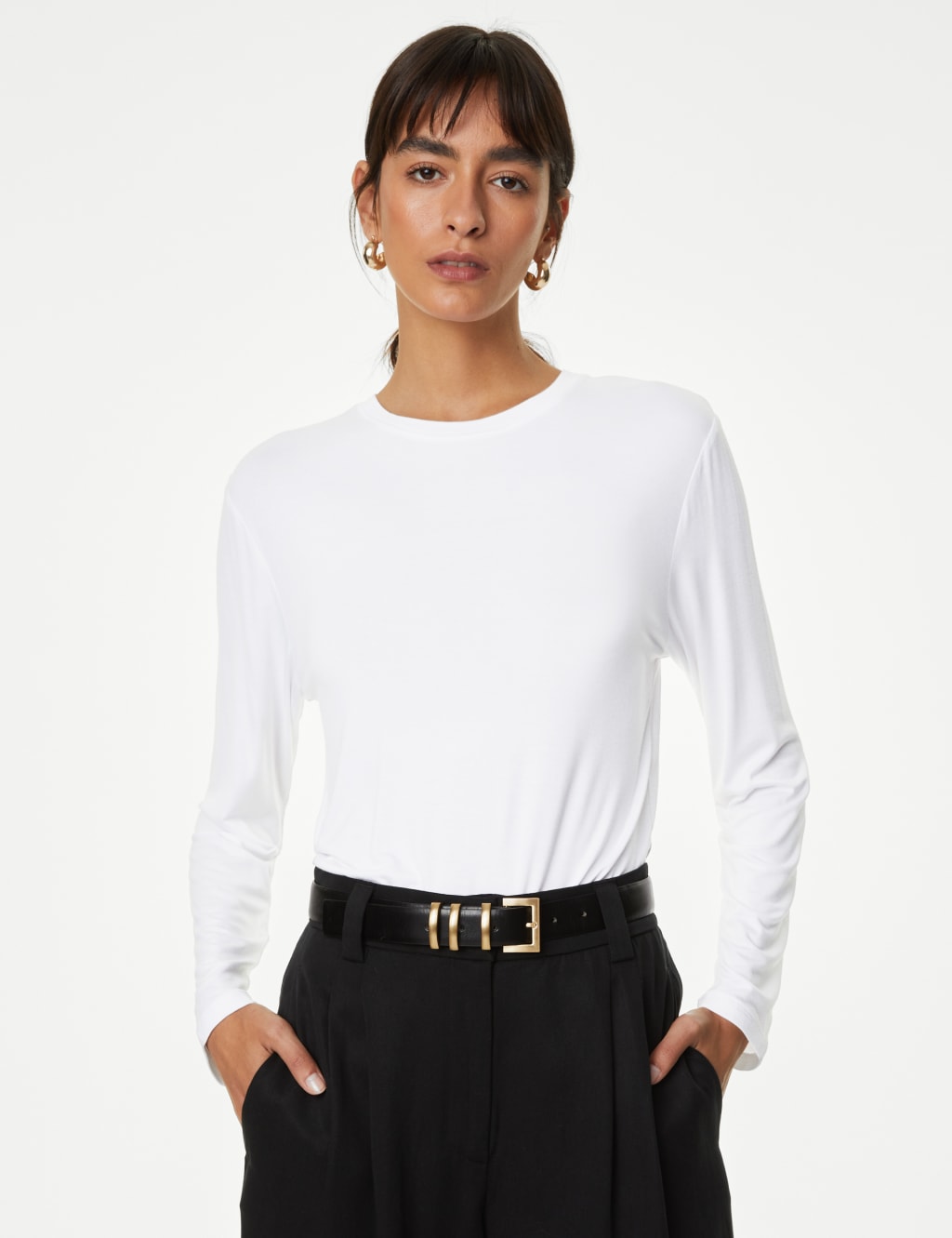 Round Neck Long Sleeve Top 4 of 5
