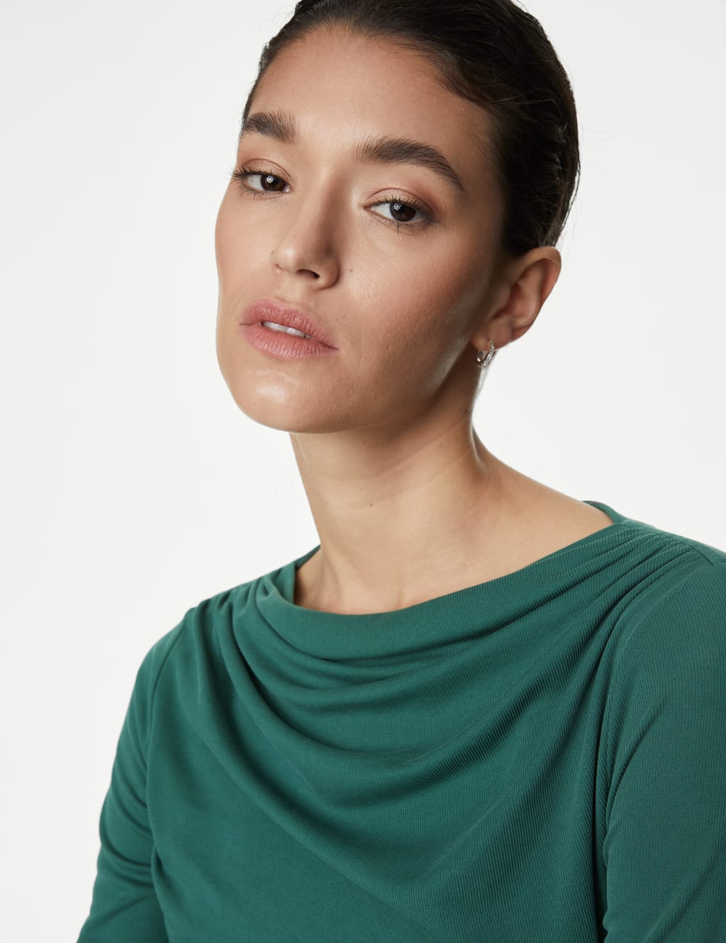 Jersey Draped Fitted Top 5 of 6