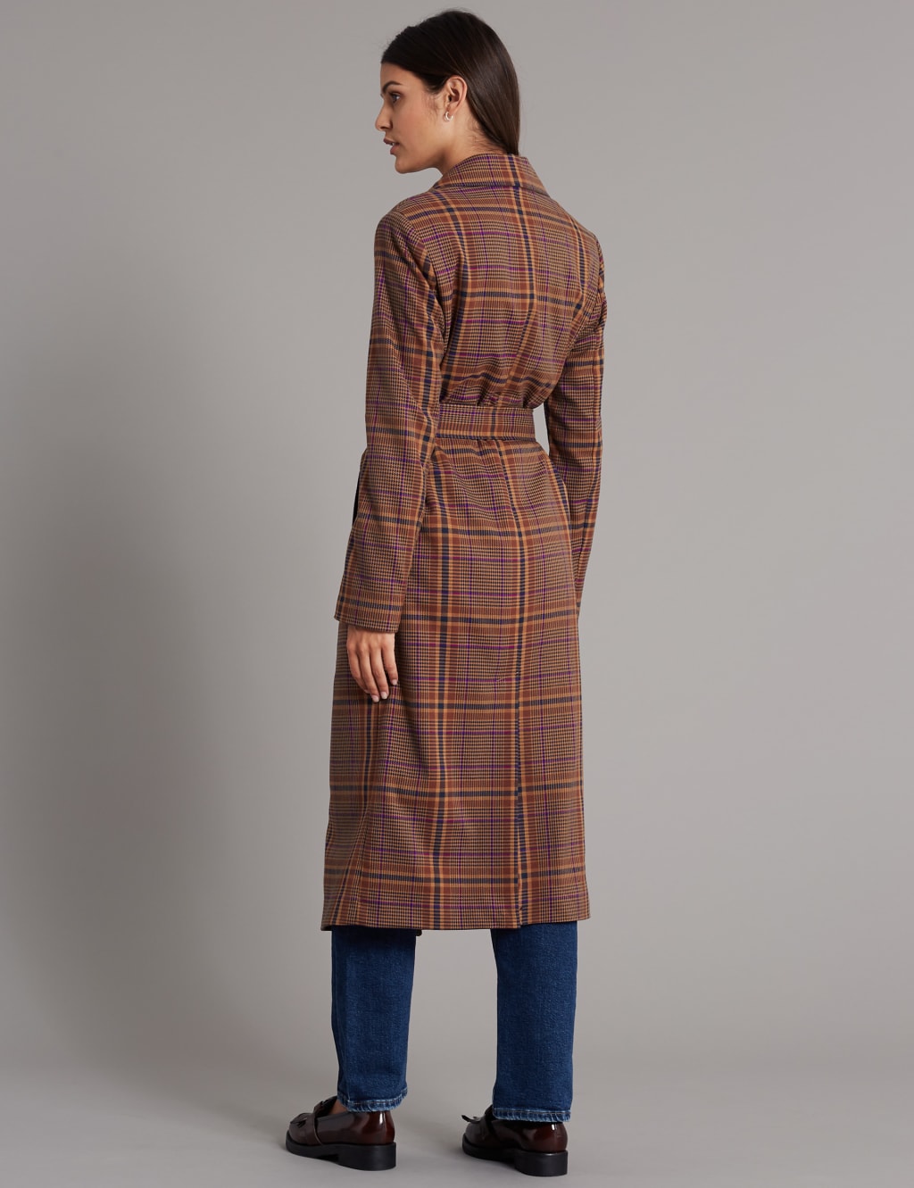 Checked Trench Coat 4 of 5