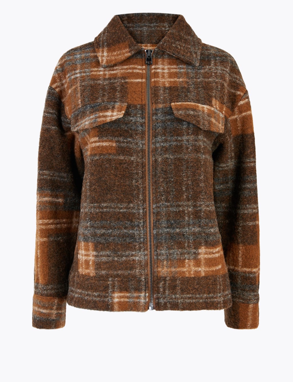 Checked Cropped Short Jacket 2 of 5