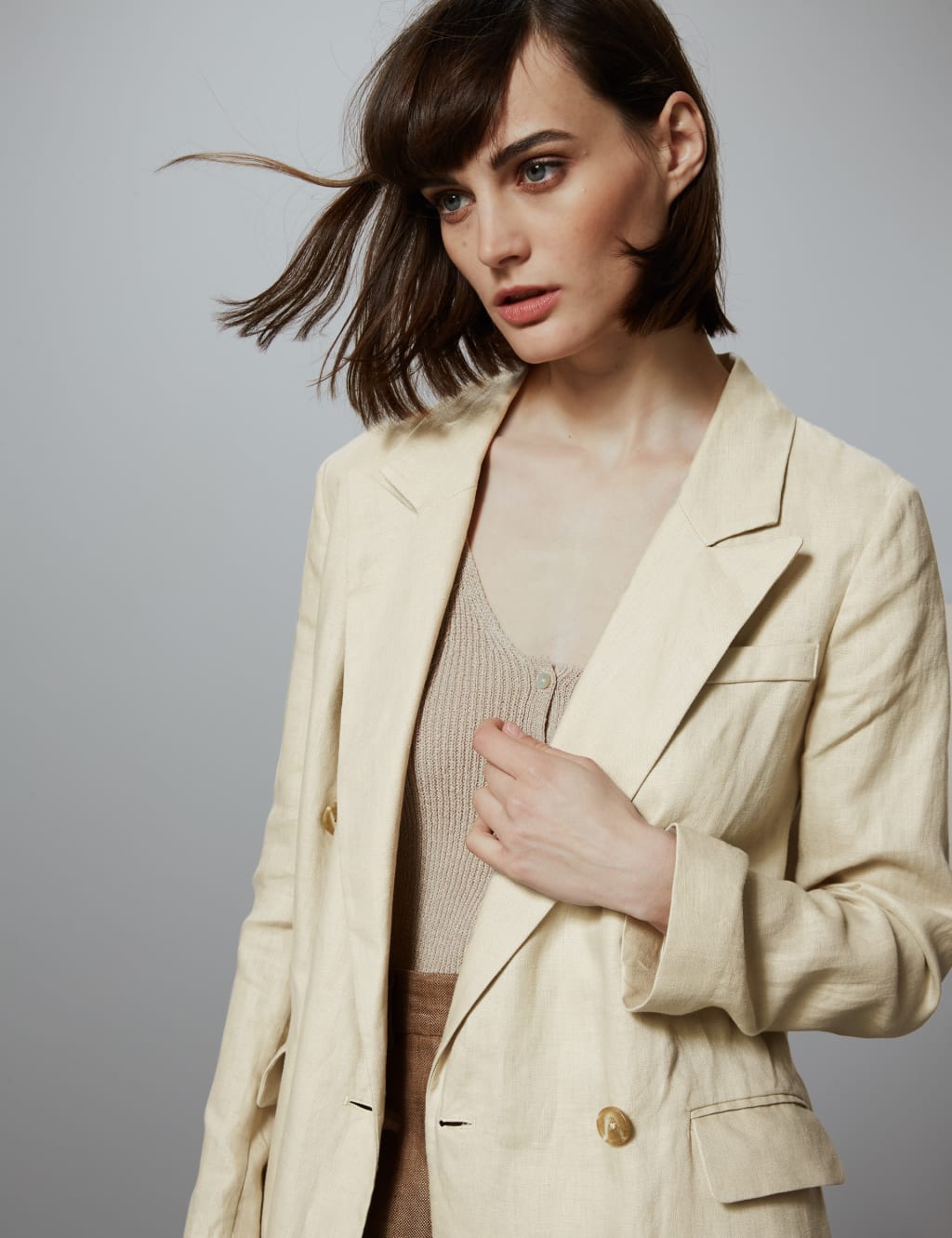 Longline linen blazer 2025