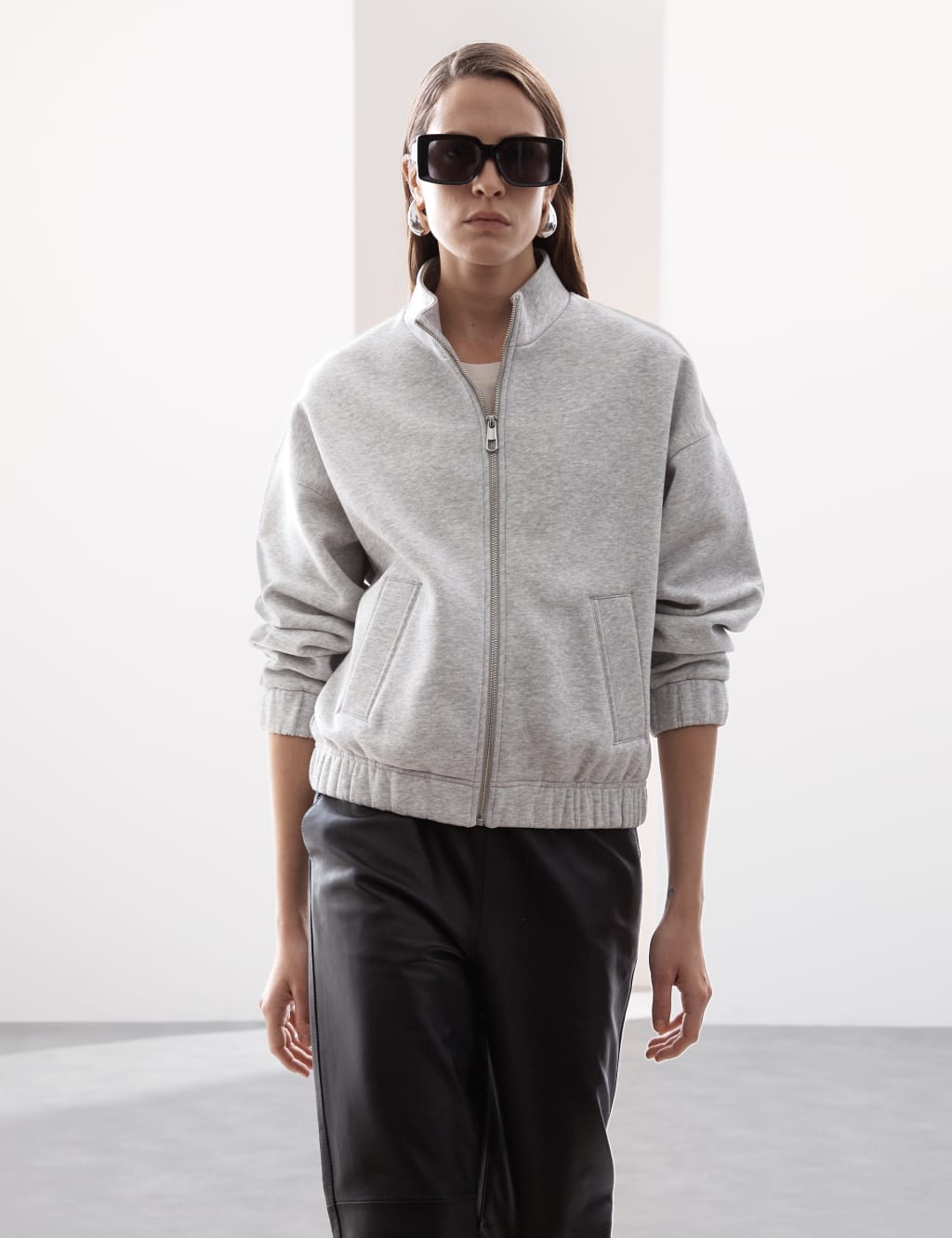 Cotton Rich High Neck Jacket Autograph M S