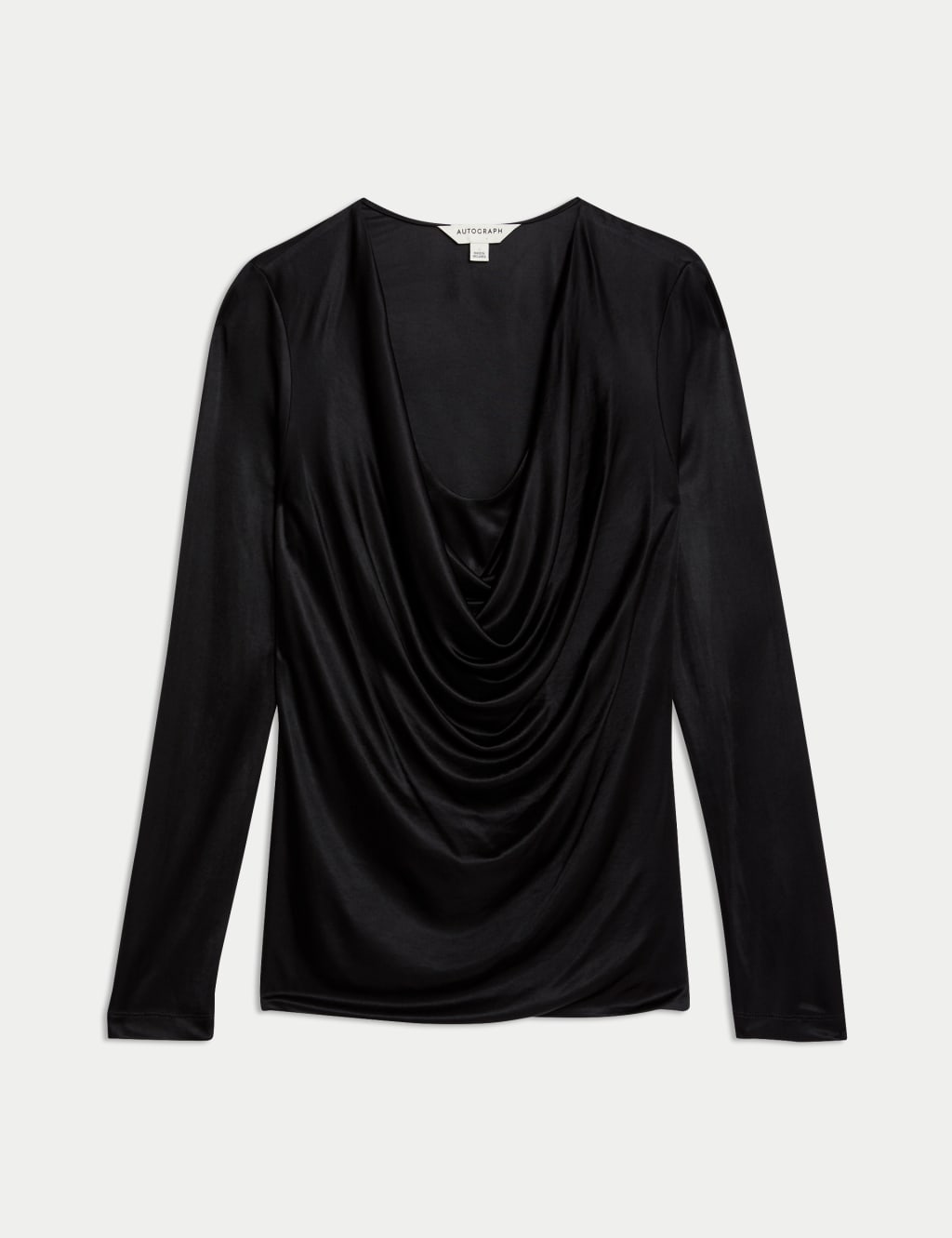 トップス WOOL JERSEY COWL NECK TOP
