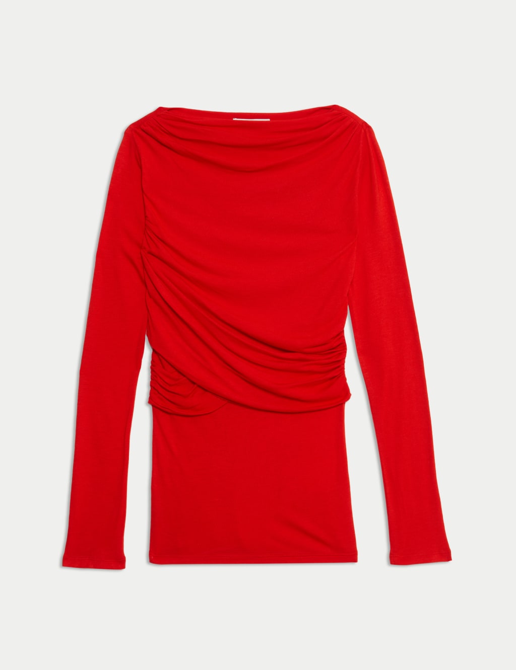 Slash Neck Wrap Front Top With Silk 2 of 5