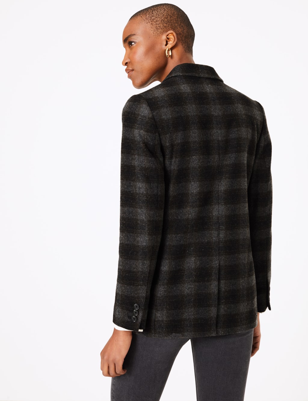 Checked Double Breasted Blazer 4 of 7