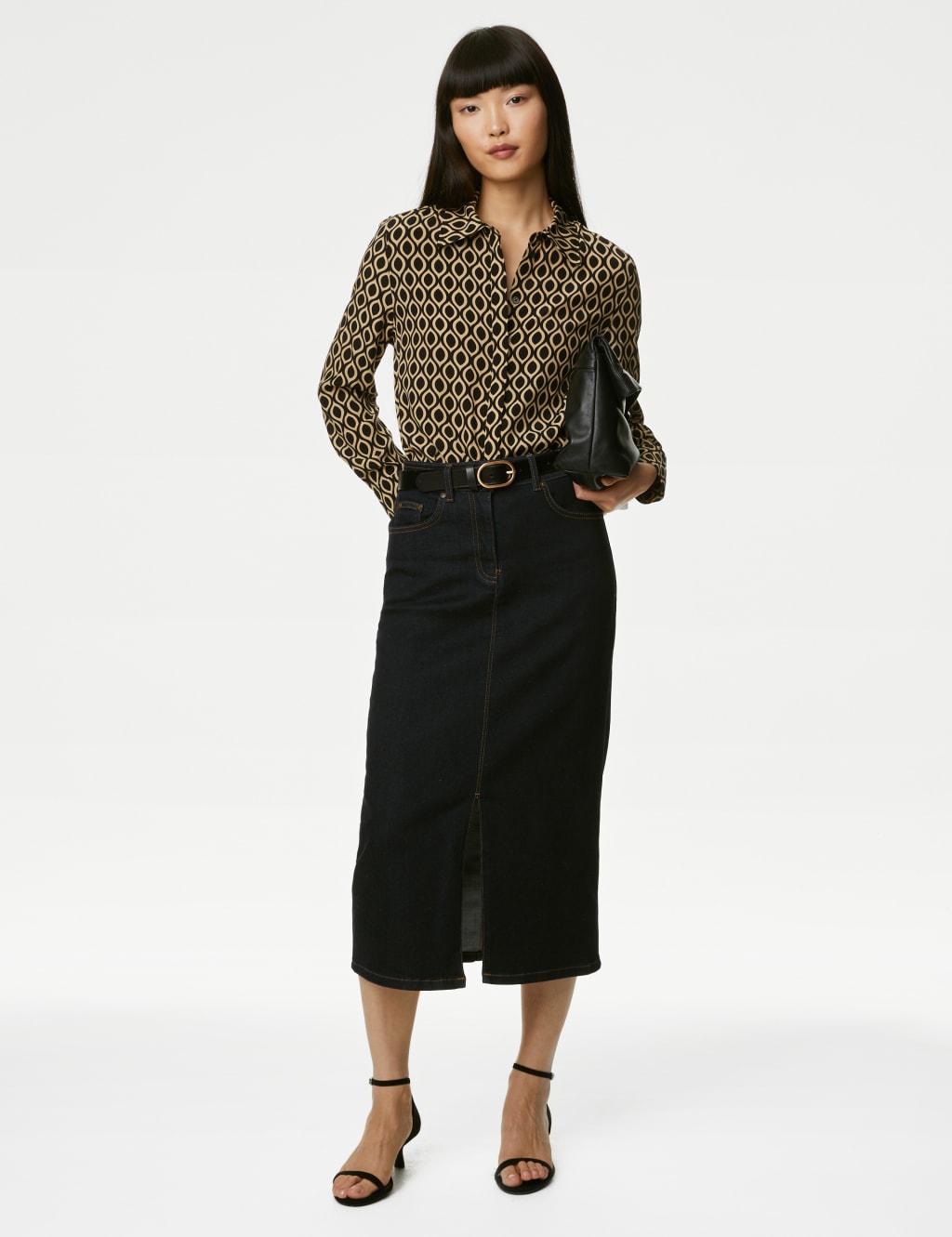 Cupro Rich Printed Collared Shirt 3 of 5