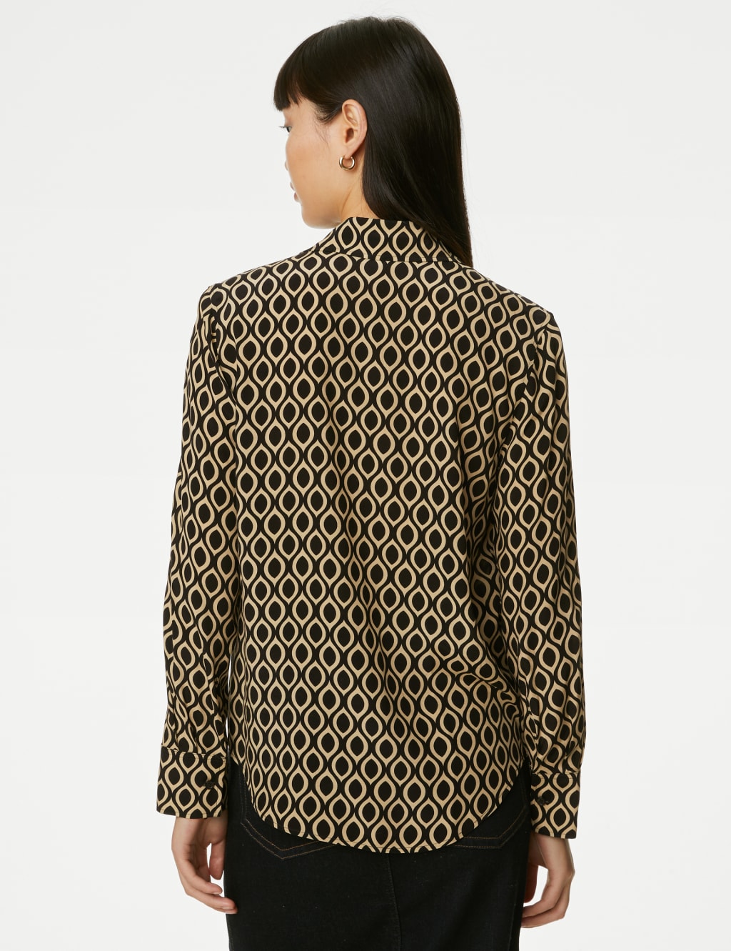 Cupro Rich Printed Collared Shirt 5 of 5