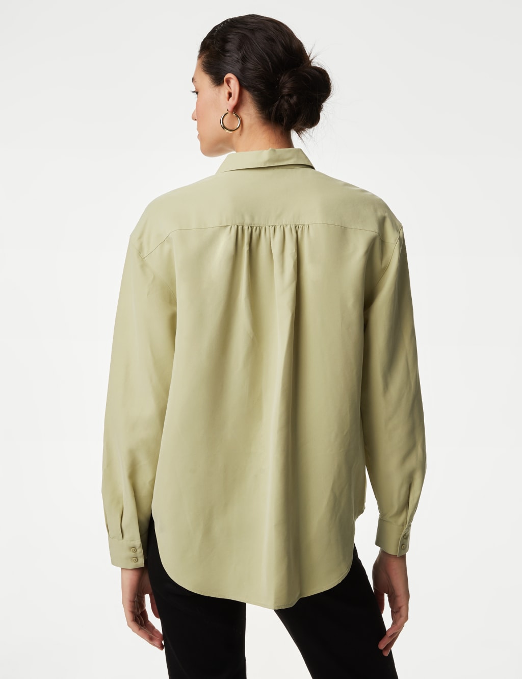 Modal Rich Collared Relaxed Utility Shirt 6 of 6