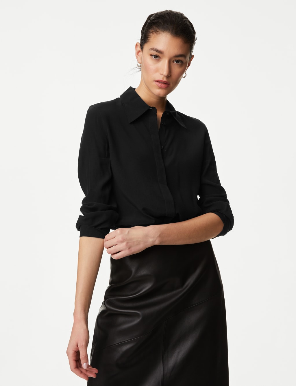 Cupro Rich Collared Shirt 3 of 6