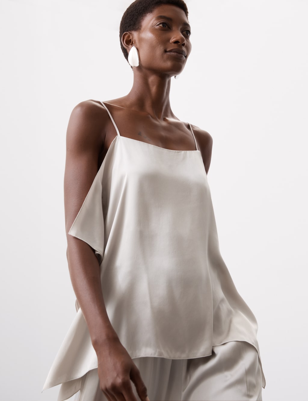 Pure Silk Ruffle Cami Top Autograph M S