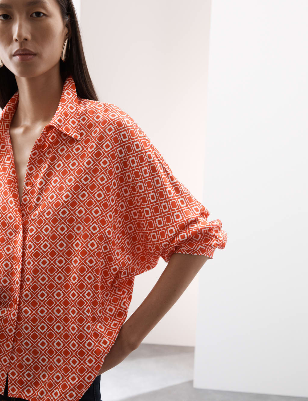 Printed Collared Shirt