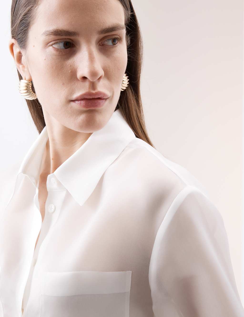 Pure Silk Organza Shirt 6 of 7