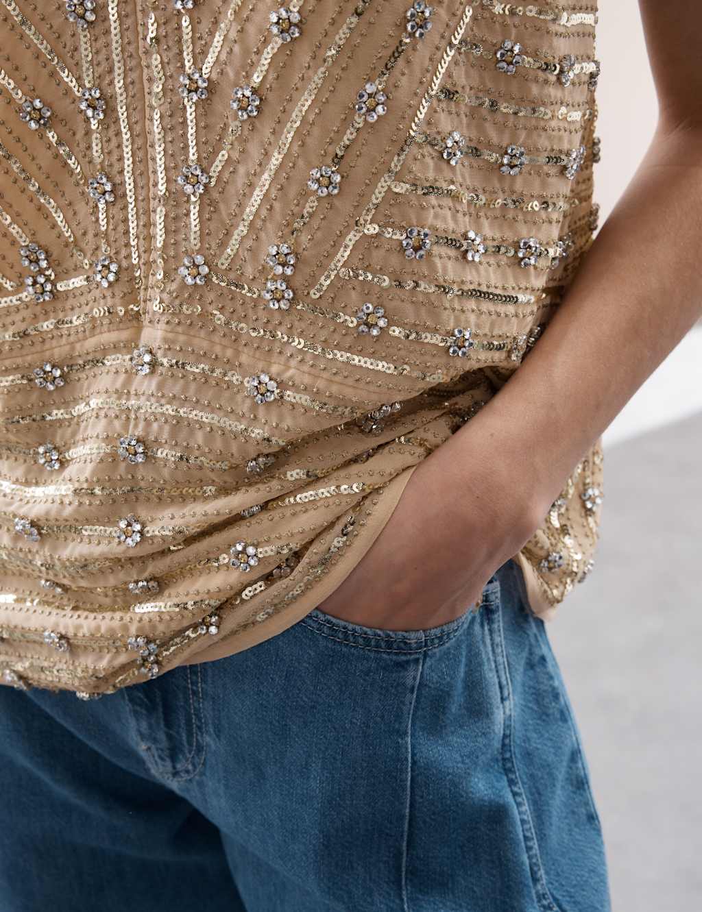 Floral Embellished Cami Top 6 of 7