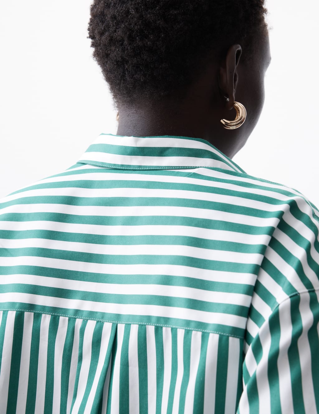 Pure Cotton Striped Collared Relaxed Shirt 7 of 7