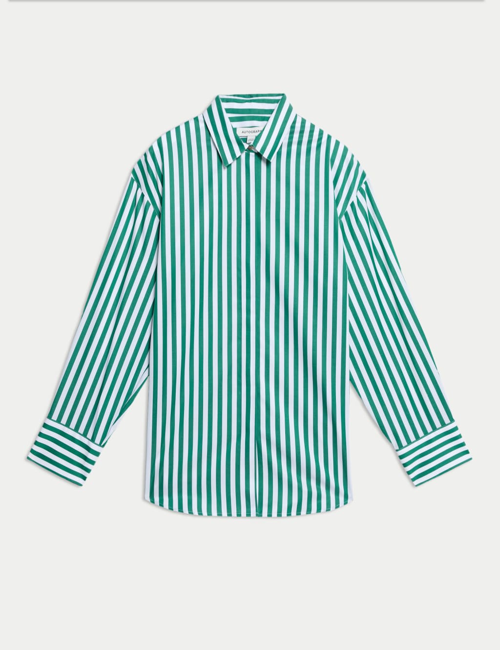 Pure Cotton Striped Collared Relaxed Shirt 2 of 7