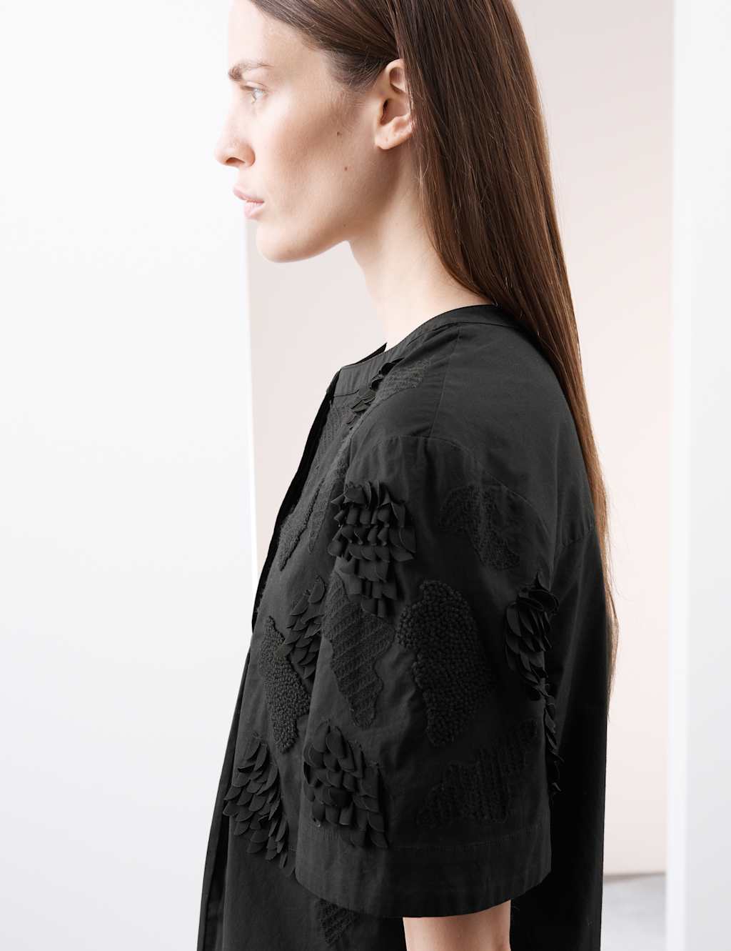 Pure Cotton Embroidered Round Neck Short Sleeve Blouse 4 of 6