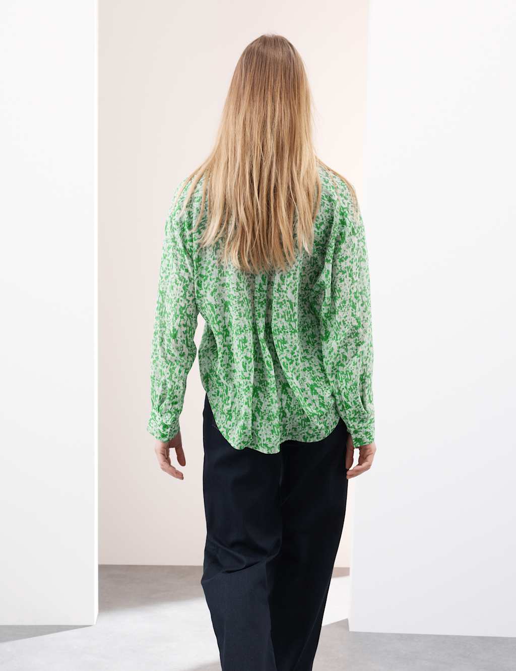 Printed Tie Neck Shirt 3 of 7
