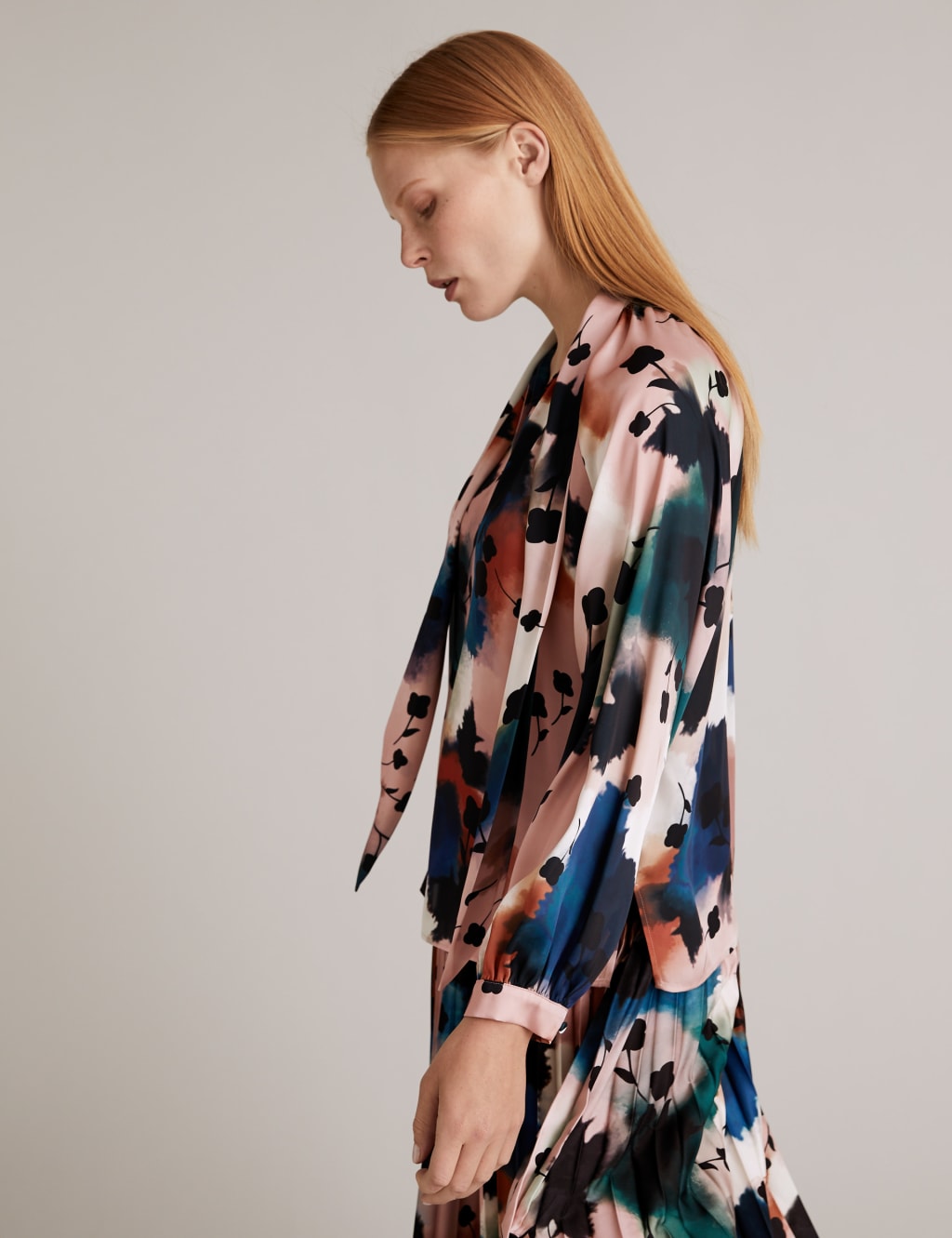 Satin Printed Blouse 4 of 5