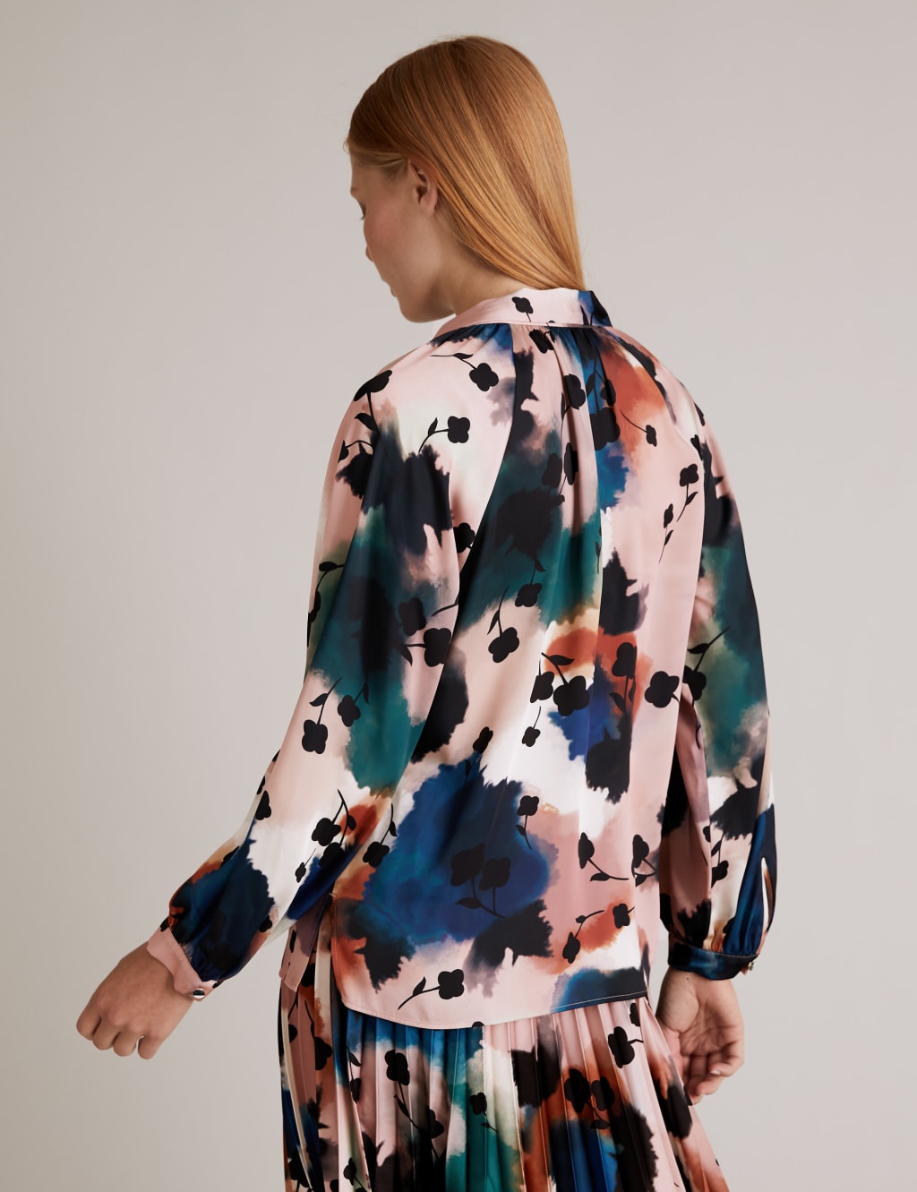 Satin Printed Blouse 5 of 5