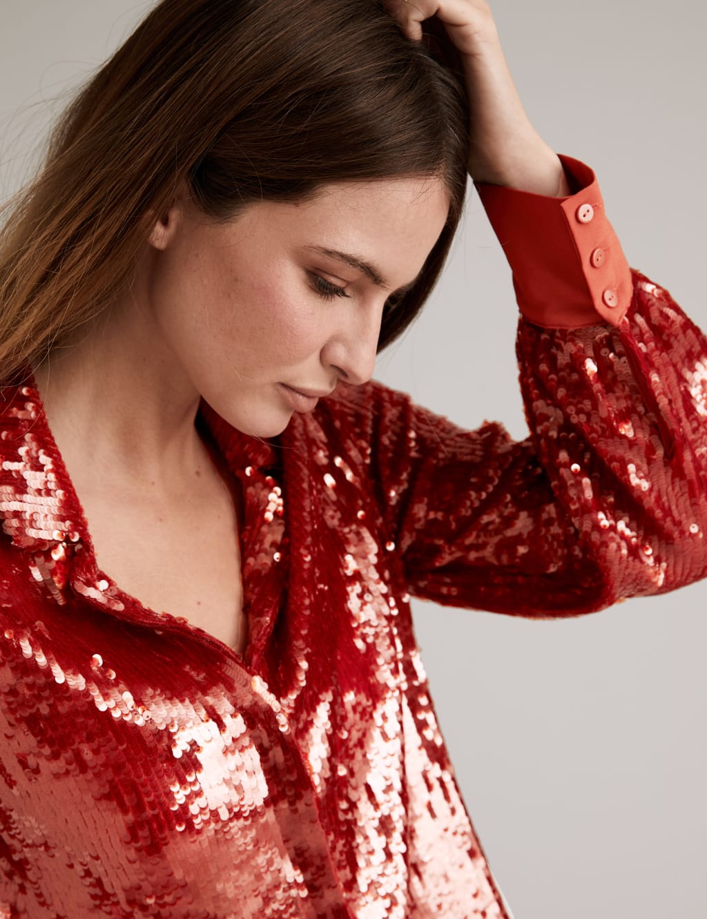 Sequin Long Sleeve Shirt 3 of 5