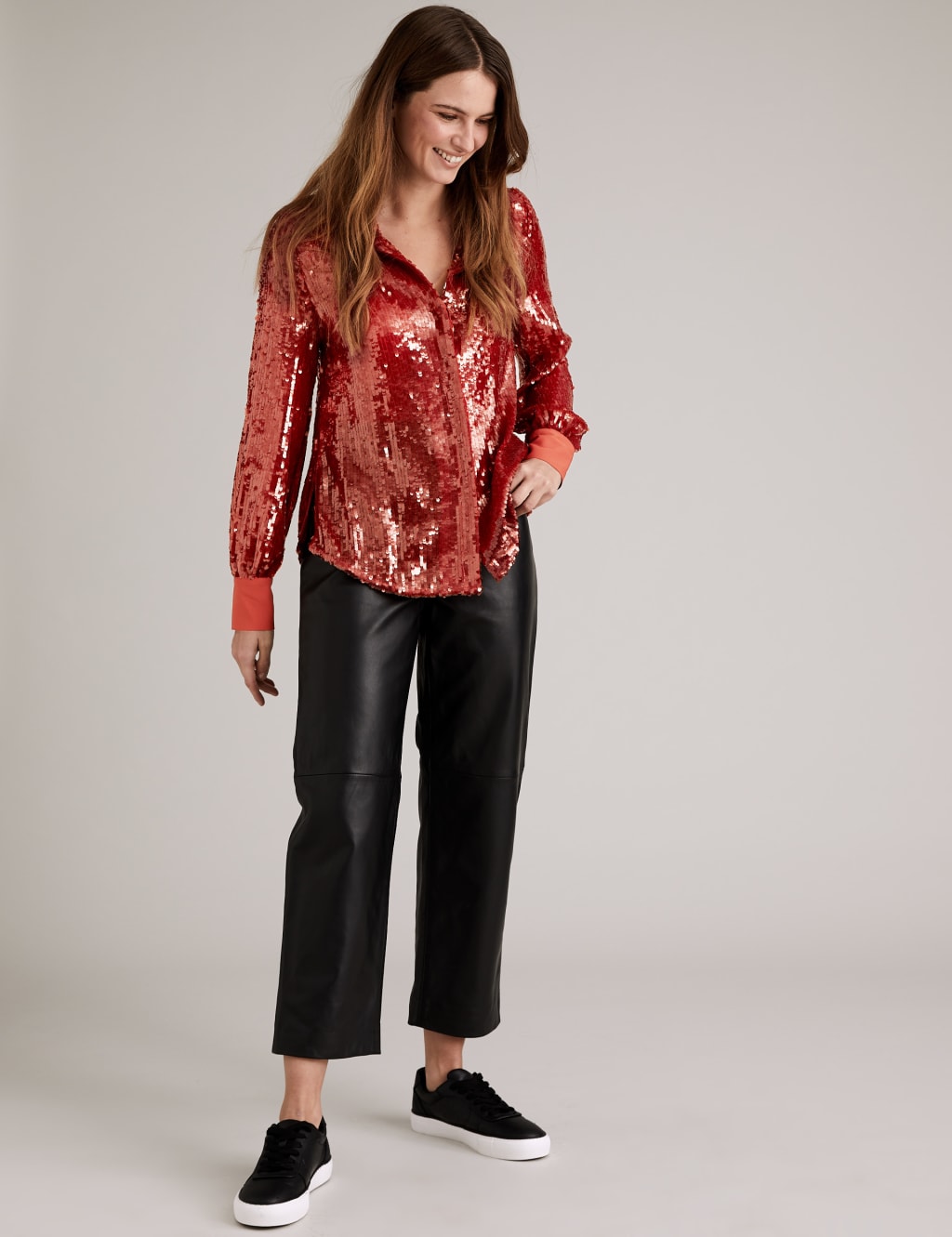 Sequin Long Sleeve Shirt 4 of 5