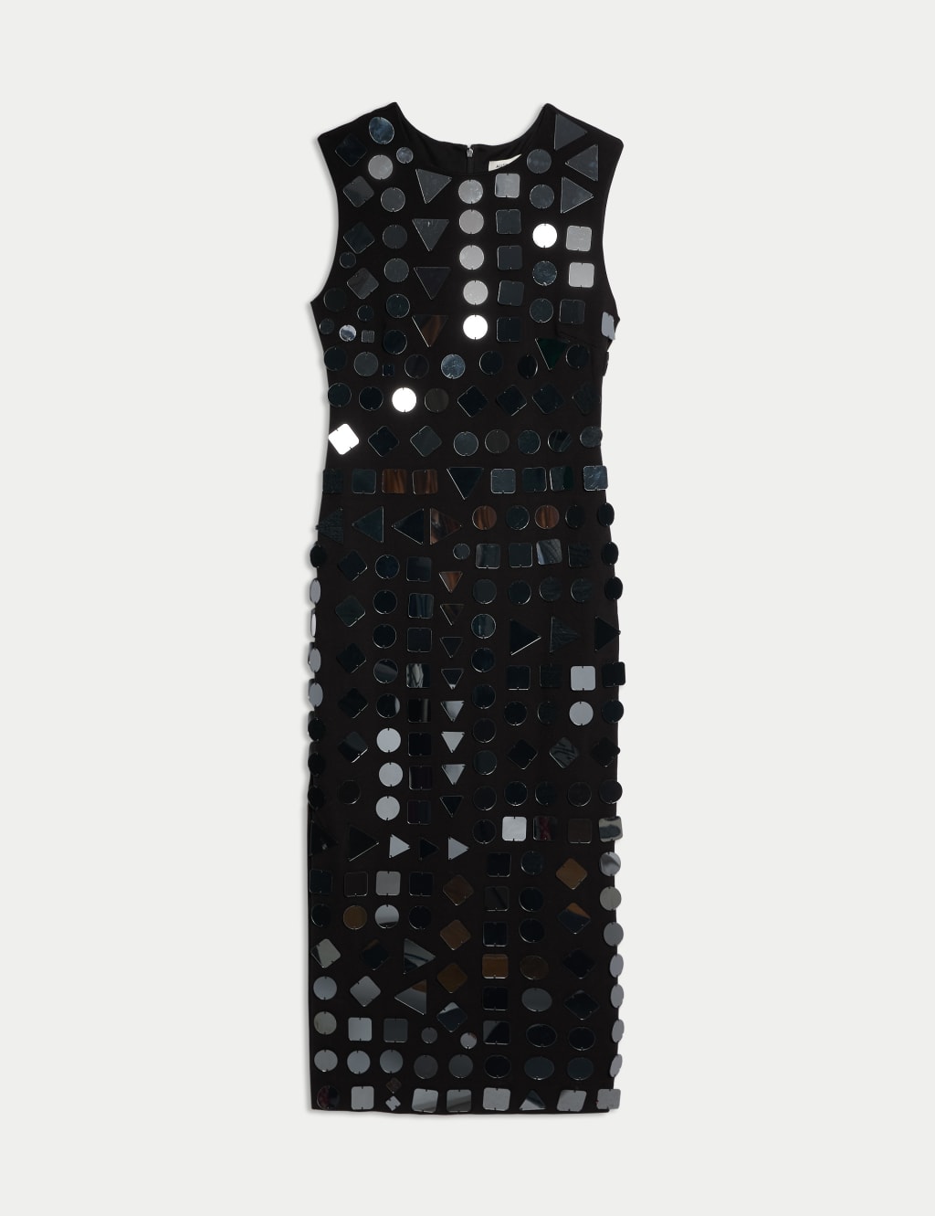 Embellished Round Neck Midi Bodycon Dress Autograph M S