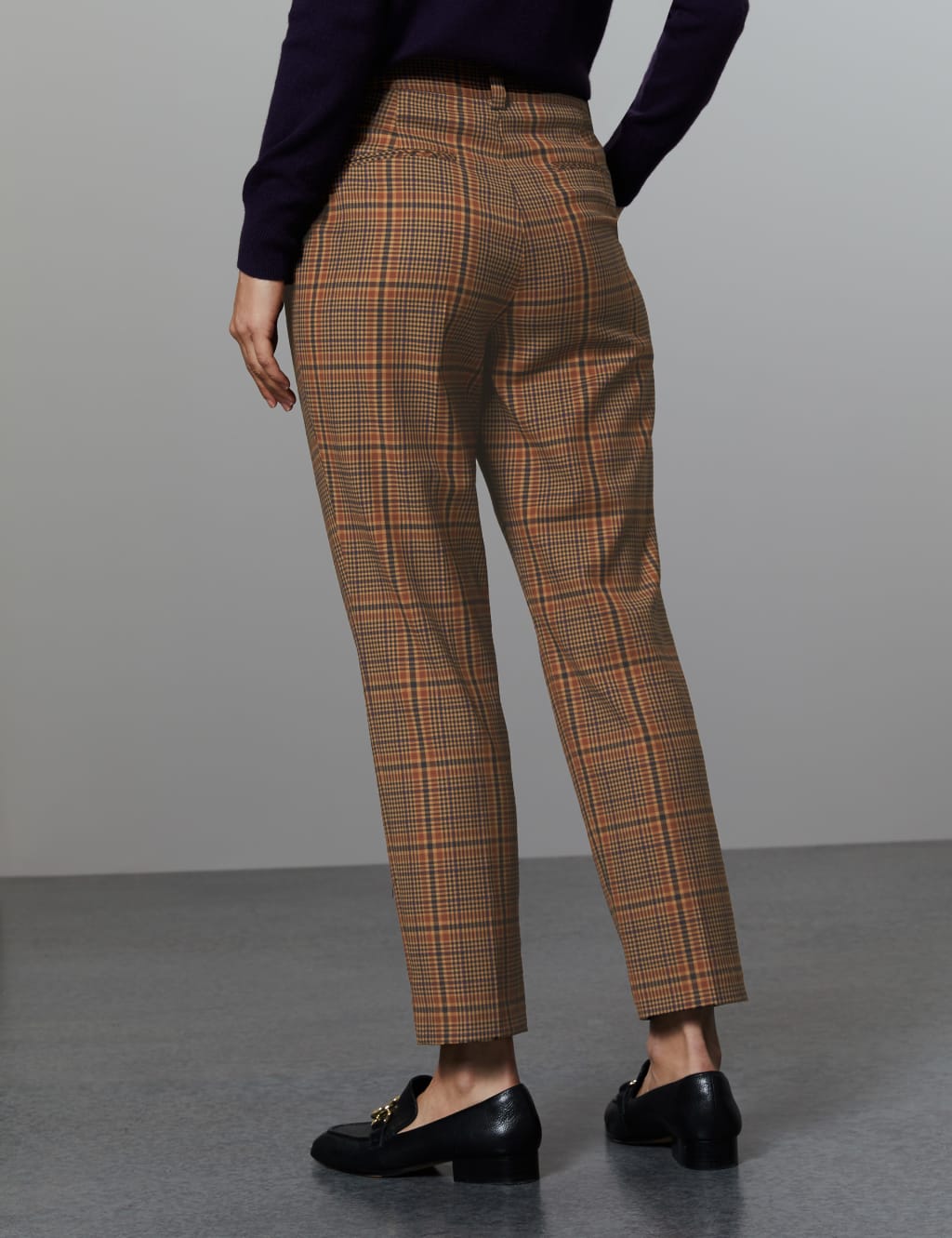 Checked Slim Leg Trousers 3 of 7