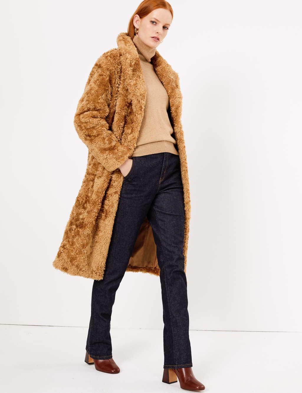 Faux Fur Boyfriend Teddy Coat 1 of 6