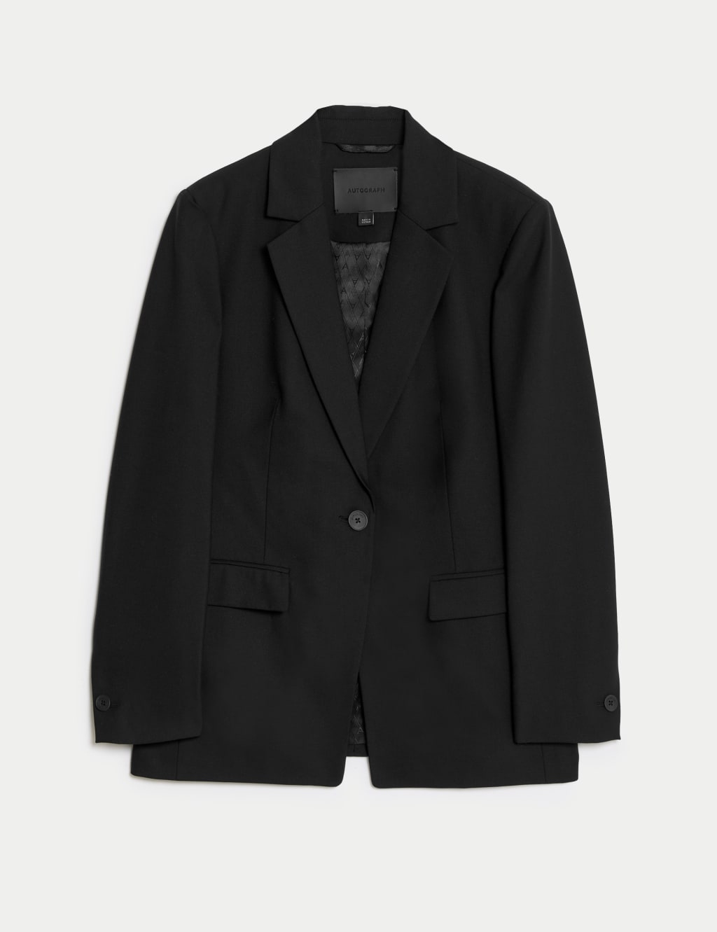 Black blazer with silk collar shop