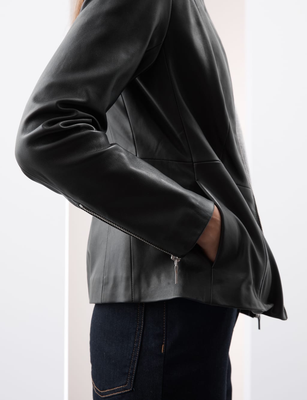 M and s ladies leather jacket store