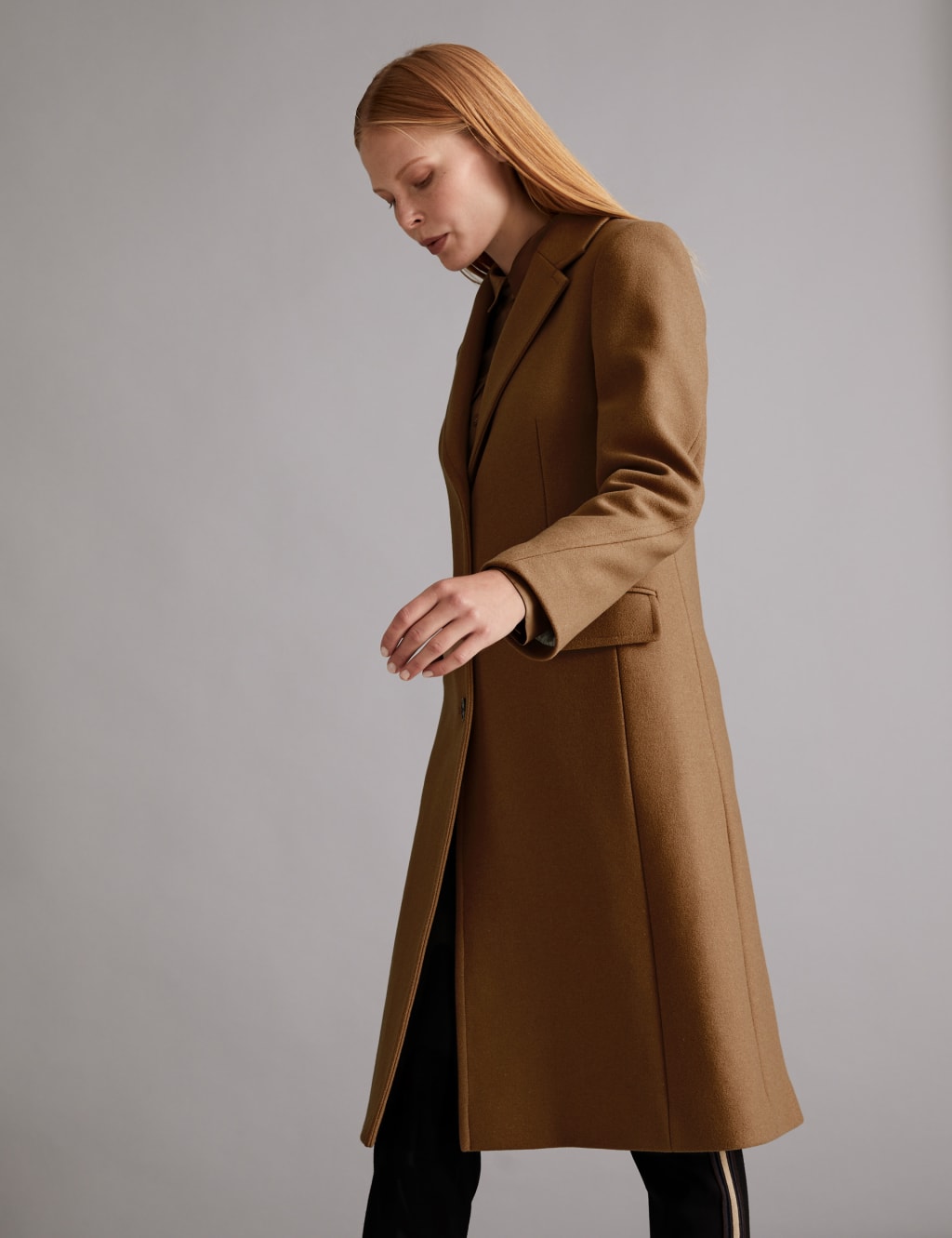 Wool Rich Tailored Coat with Cashmere 4 of 7